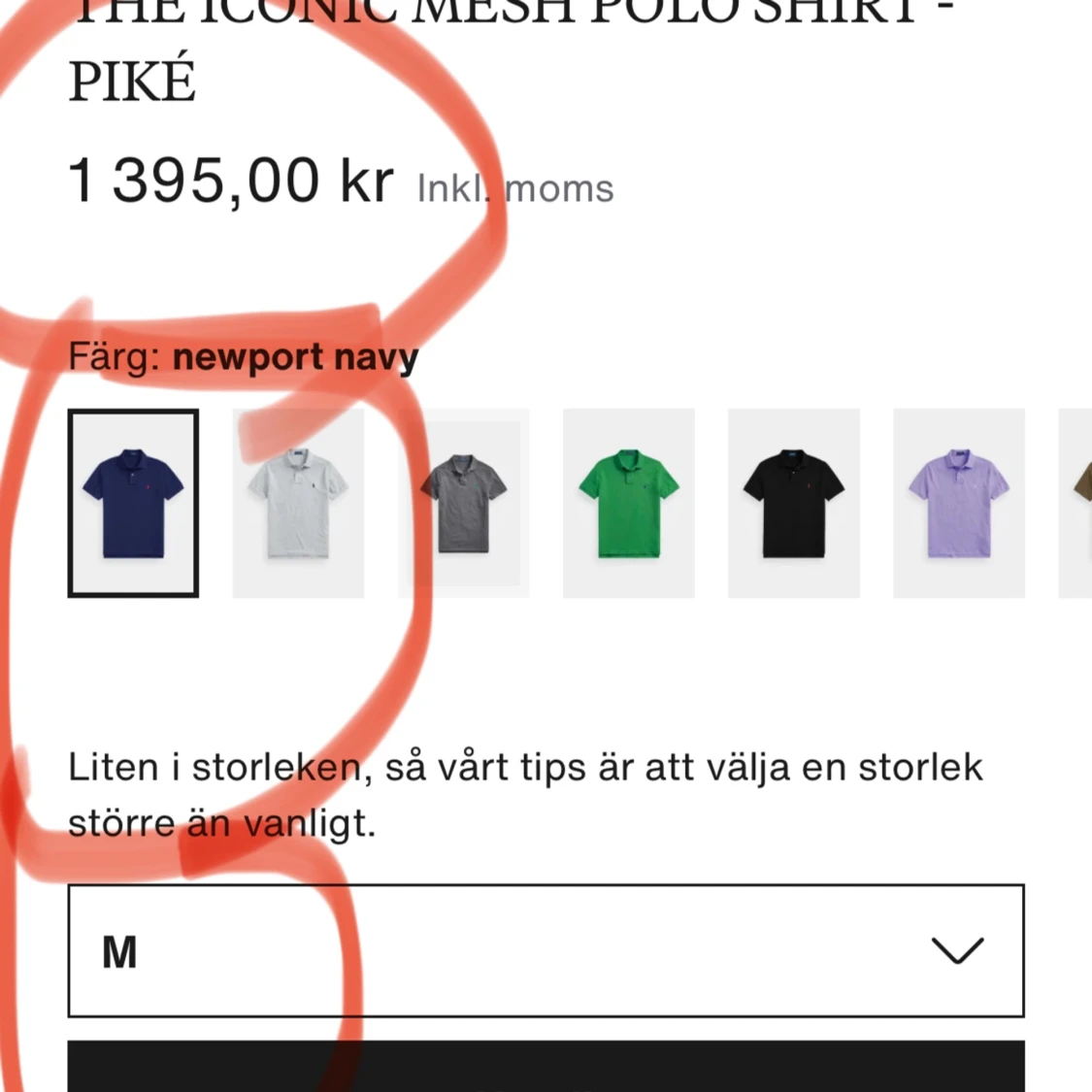 Ralph lauren piké - 92