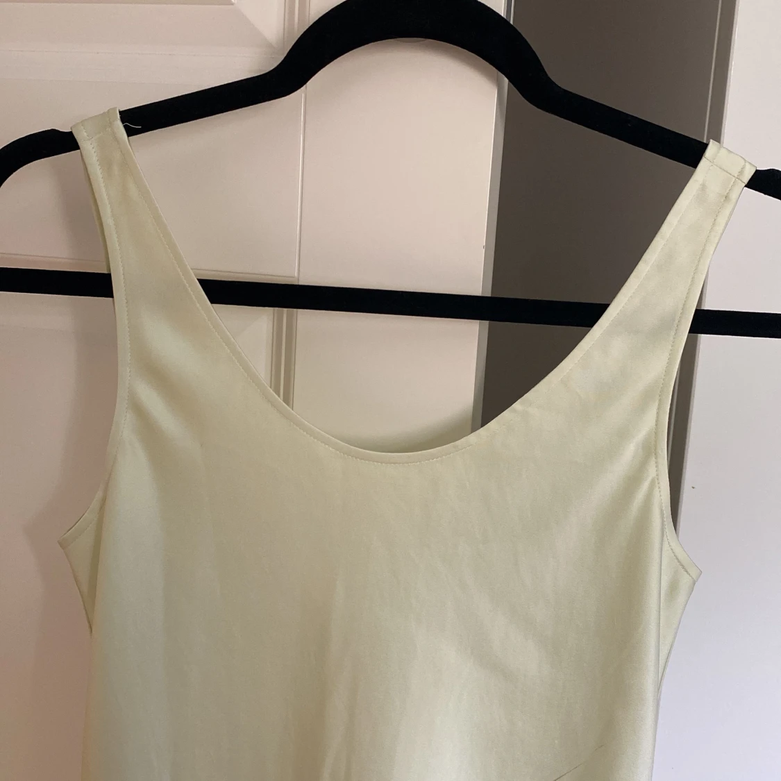 Long satin slip dress