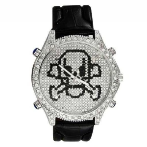 Kaxig Klocka I Tuff Skull Stil - Dia 52.00 mm Armband längd 20.50  Helt ny 