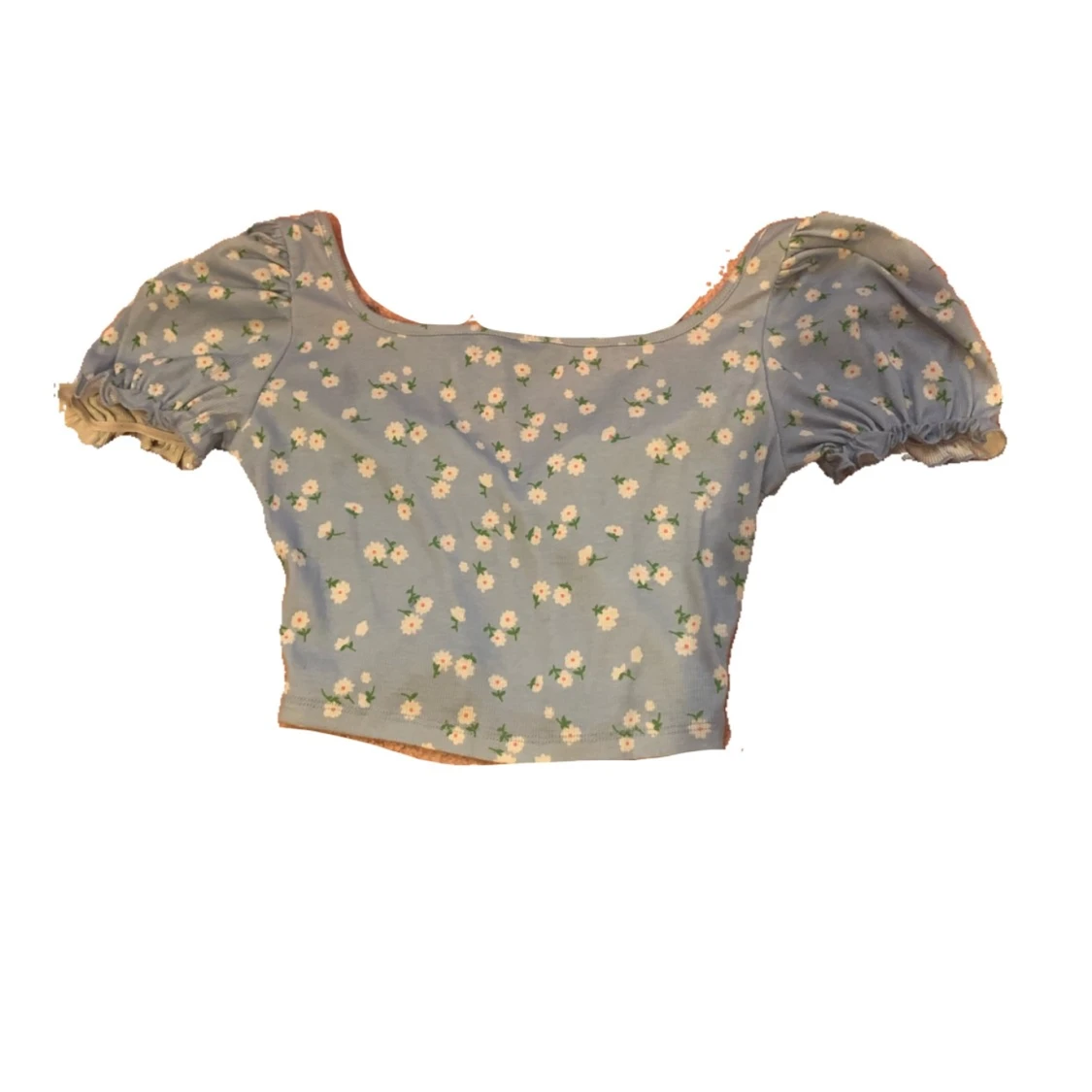 Blå blommig magtröja  - 90