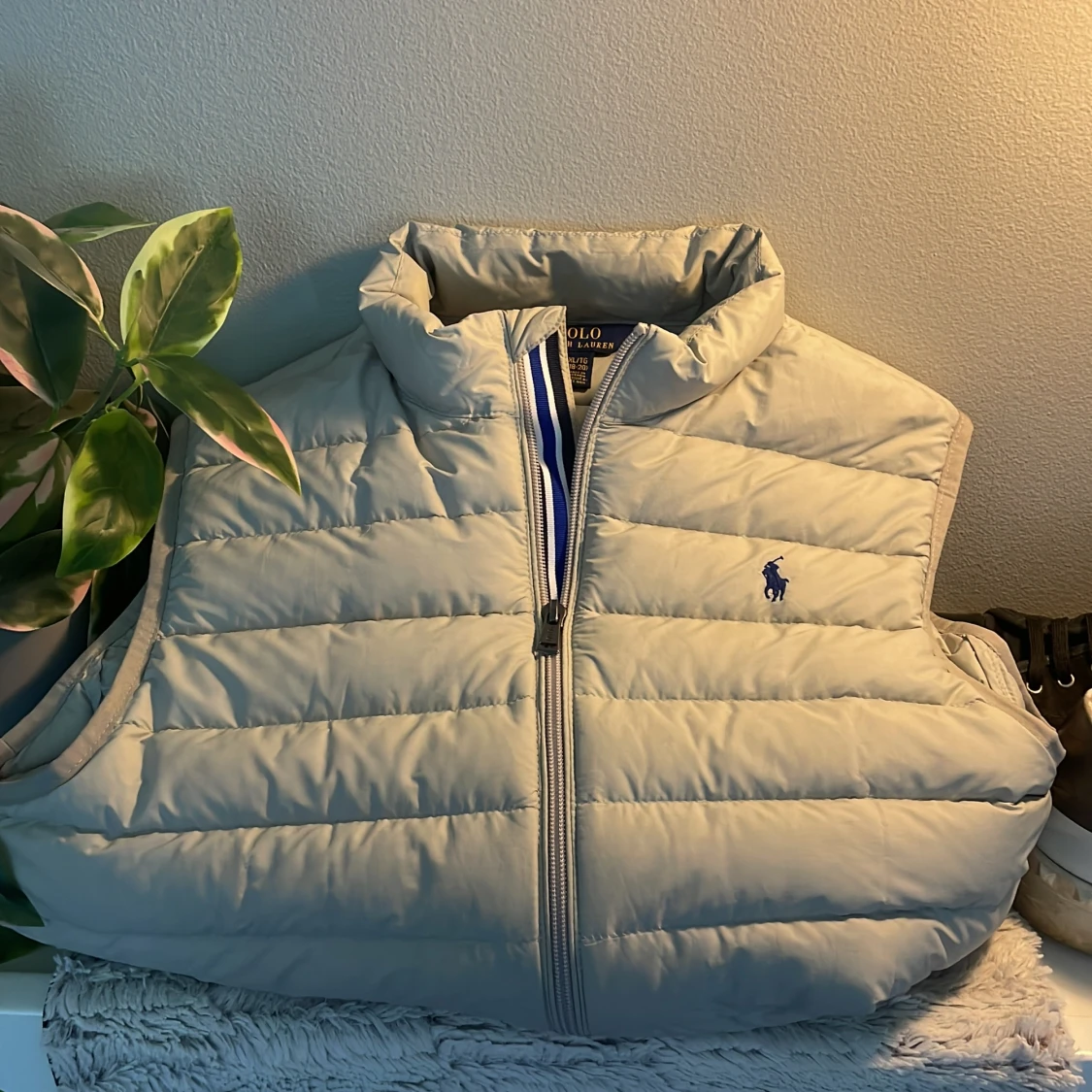 Vit/beige polo Ralph Lauren väst