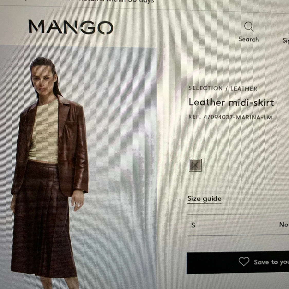 SÖKER!!!! Mango A-linjekjol - 90