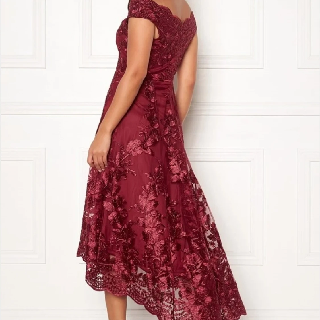 Vinröd Balklänning - 90