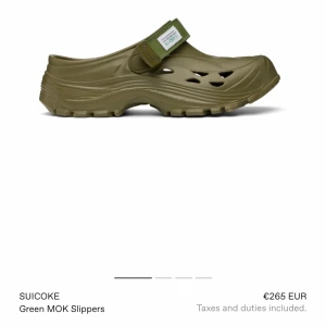 Suicoke Green Mok Slippers - Använda 1 gång. Låda tillkommer.