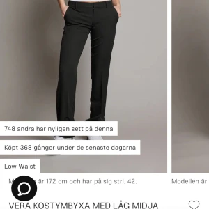 Bikbok kostymbyxor Vera - Ett par svarta kostymbyxor från Bikbok i modellen Vera. Storlek 34