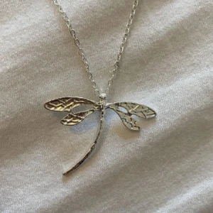 Trollslända halsband - Säljer detta trollslända halsband i rostfritt stål, nyskick! Pris går att diskuteras vid snabb affär!