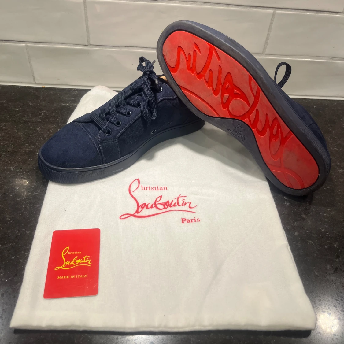 Mörkblå sneakers från Christian Louboutin - 93