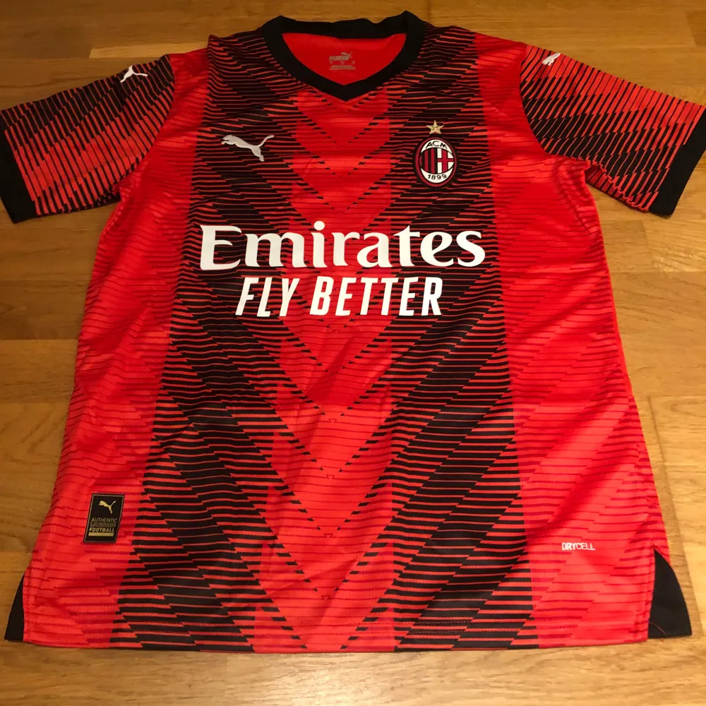 Ac Milan matchtröja 2023/24 säsongen, det är lagets hemmatröja. Den är i nyskick och är endast använd en gång. Har ni några funderingar så är det bara att höra av sig!. T-shirts.