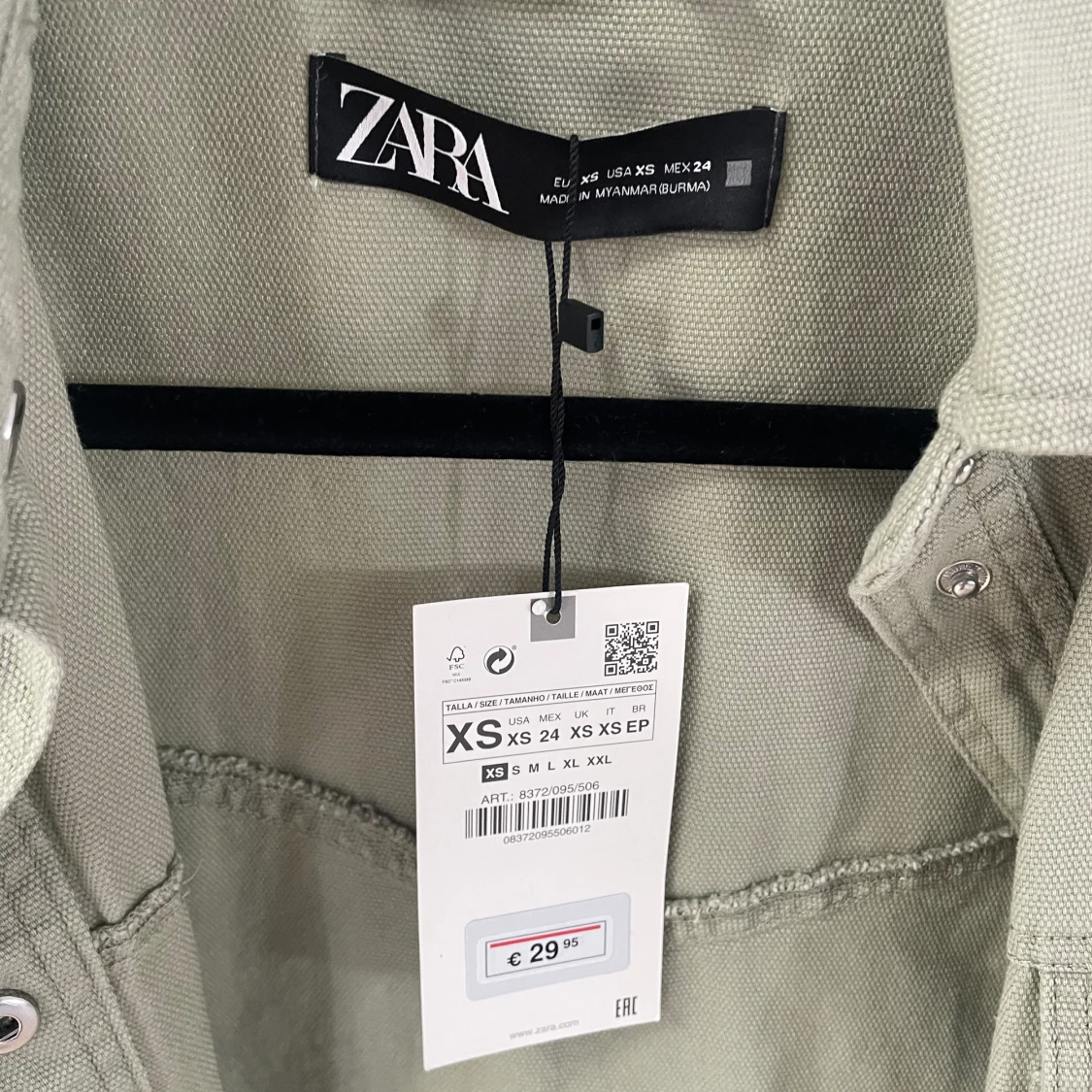 Grön skjortjacka från zara - 91