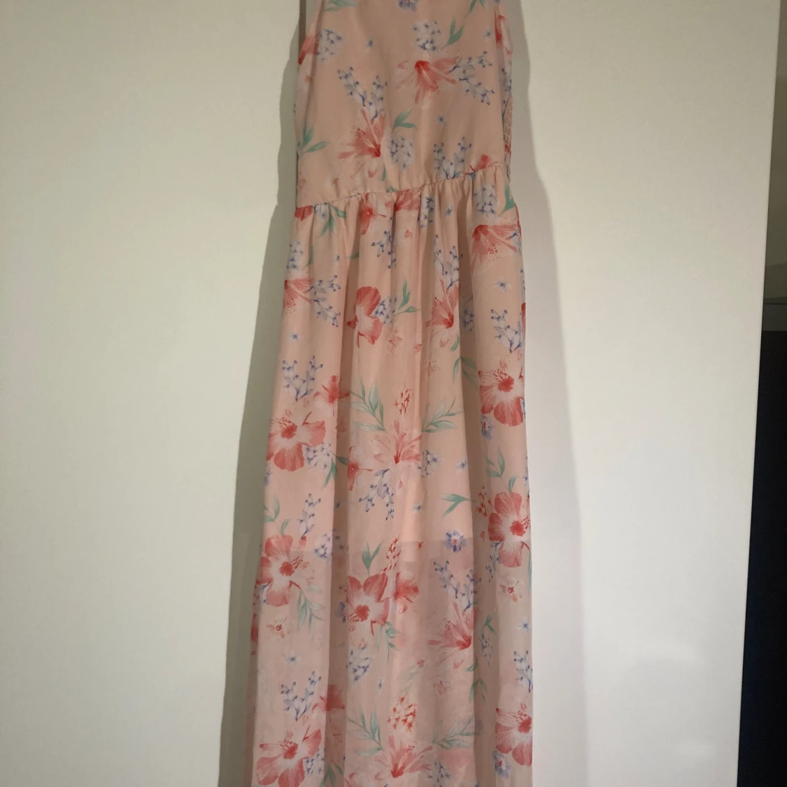 Floral pink summer dress