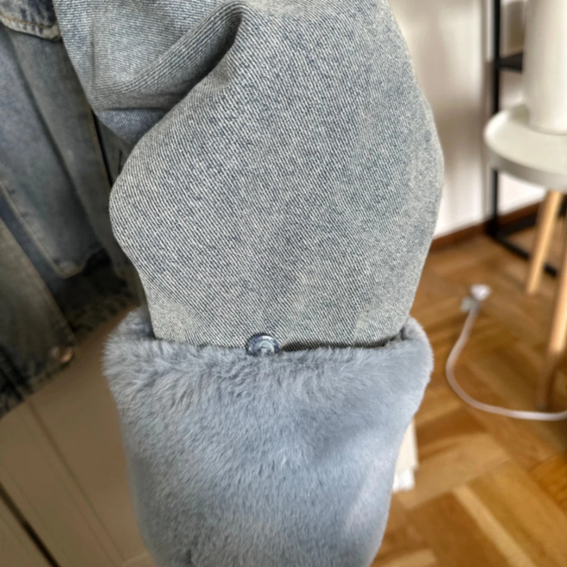 Jeansjacka med päls - 91