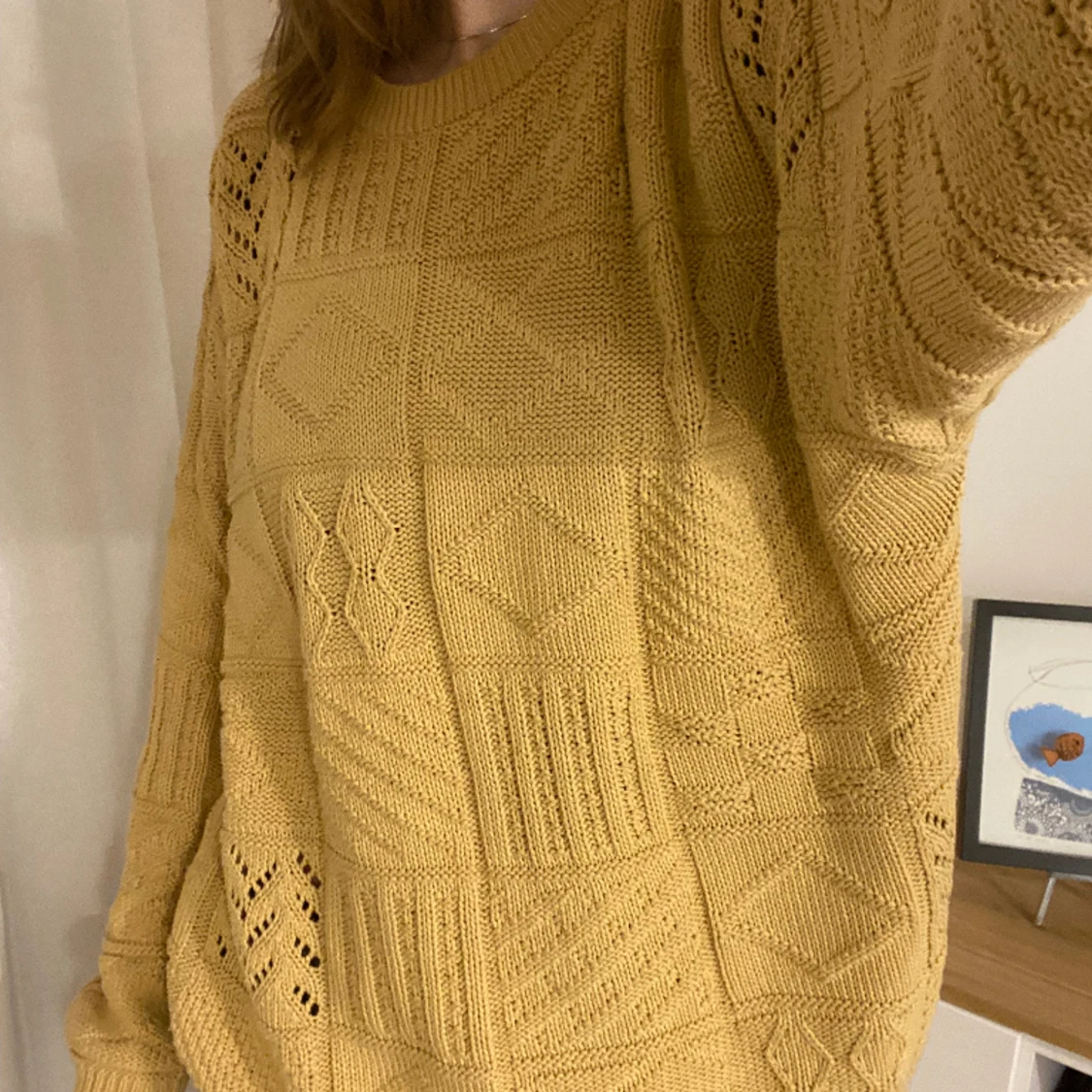 Mysig stickad tröja