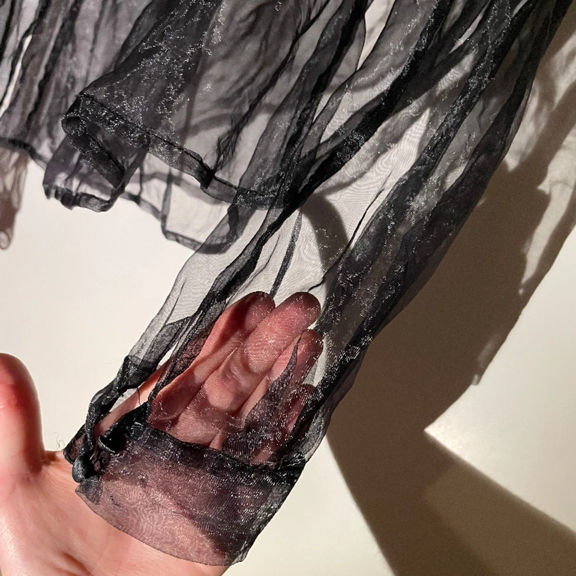 Genomskinlig långärmad  - 91