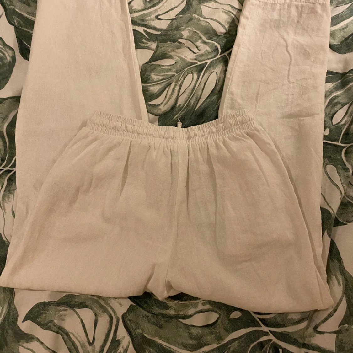 Vita linnebyxor  - 90