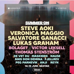 Summer on premiumbiljetter - Säljer en festival premiumbiljetter till Summer on i Båstad den 14 och 15 juni! Med premium får man tillgång till bla separat upphöjt område, egen bar och toaletter. Biljetten kommer i QRkod och mejl 