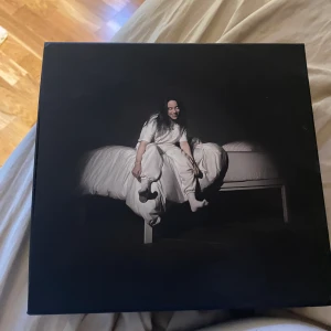 Billie Eilish - Billie Eilish album. When we all fall asleep where do we go Innehåller: • Mössa •Skosnören •Poster på Billie •Klistermärken  Skivan saknas.