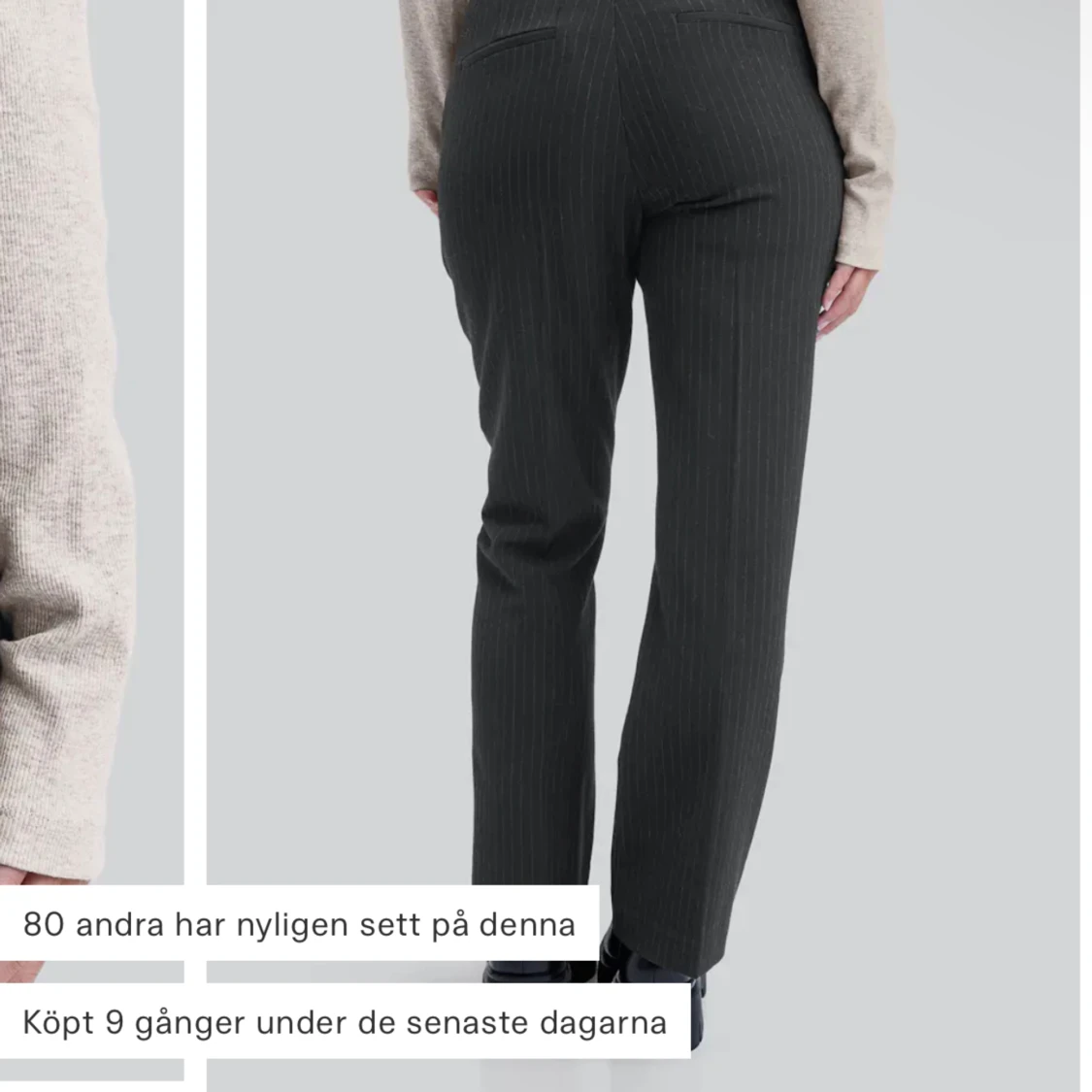 Svarta med vita kritstreck  - 90