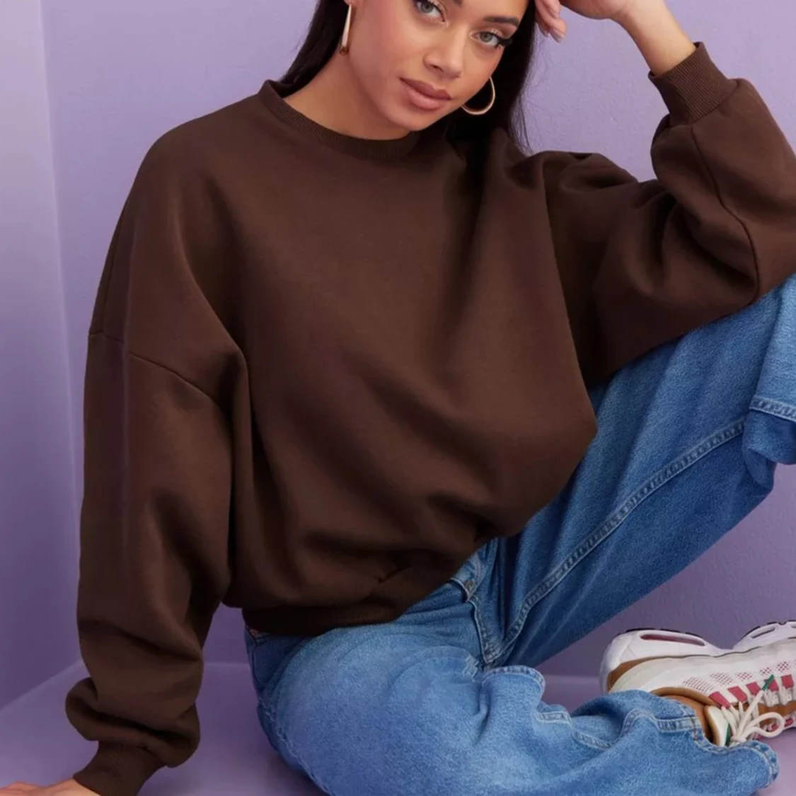 Sweatshirt brun - 90