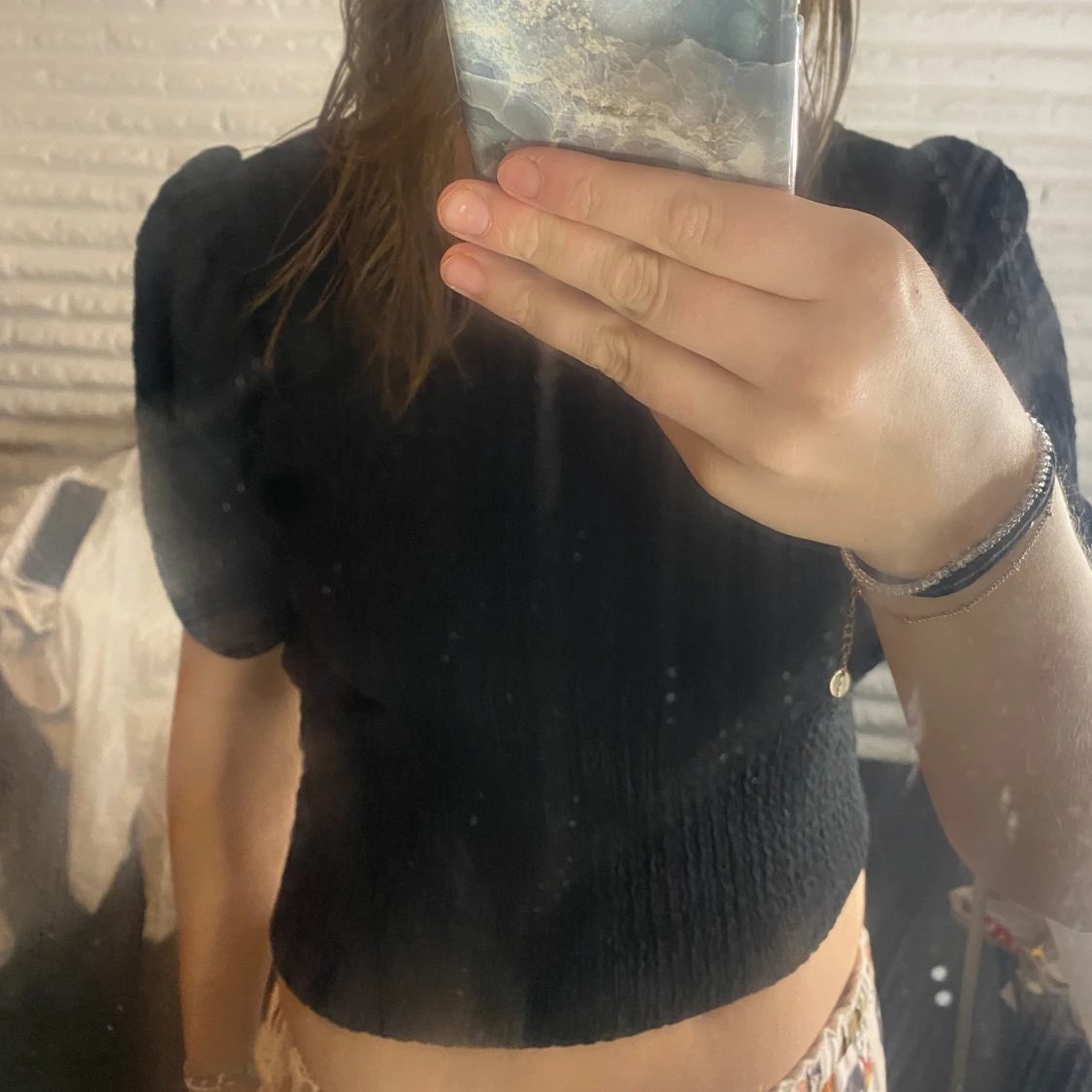 T-shirt med puffärm - 90