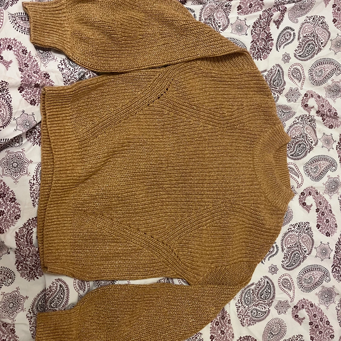 H&M GULD Tjocktröja