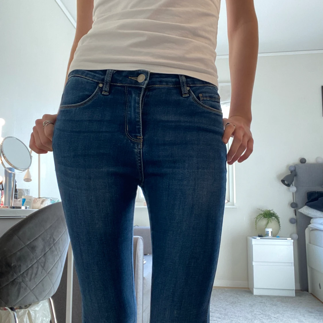 Jeans med cool detalj