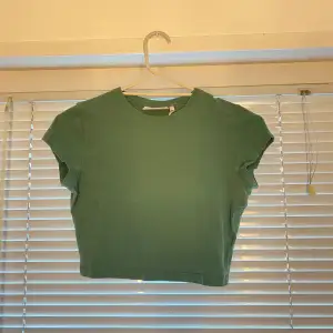 Väldigt fin grön kroppad T-shirt från weekday. Endast använd få gånger! 