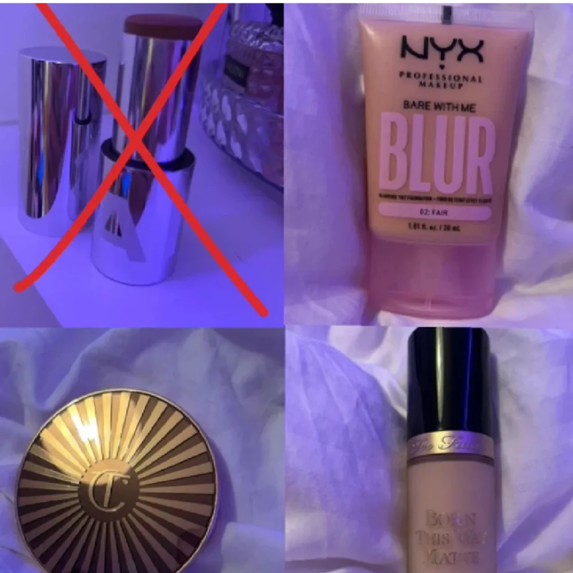 Too faced, nyx och Charlotte tillbury  - 90