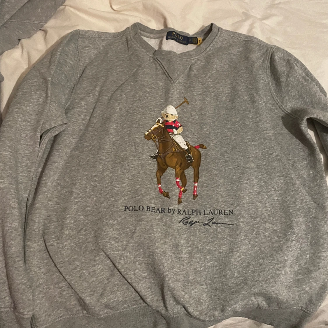 Grå Ralph fluoren sweatshirt 