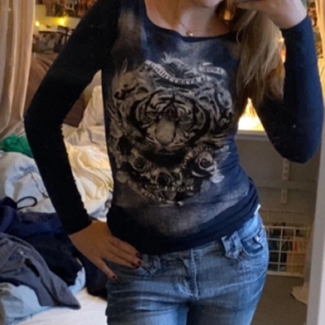 Tight långärmad y2k - 90