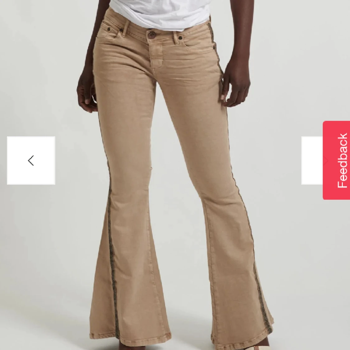 Lågmidjade extrem flare bootcut jeans - 90