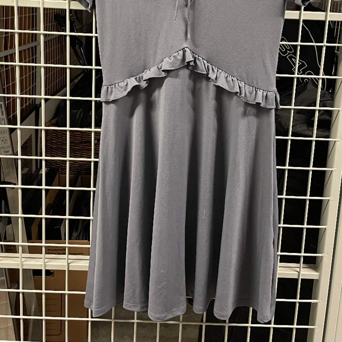 Blå gullig klänning - 90