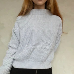 Stickad Jumper - XS, blå, akryl material