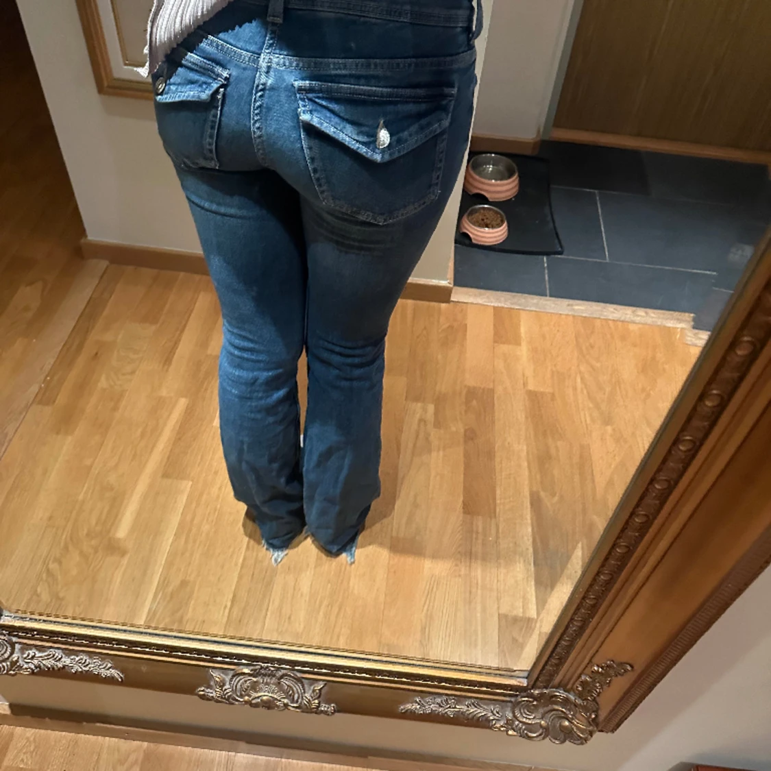 Lågmidjsde jeans - 90