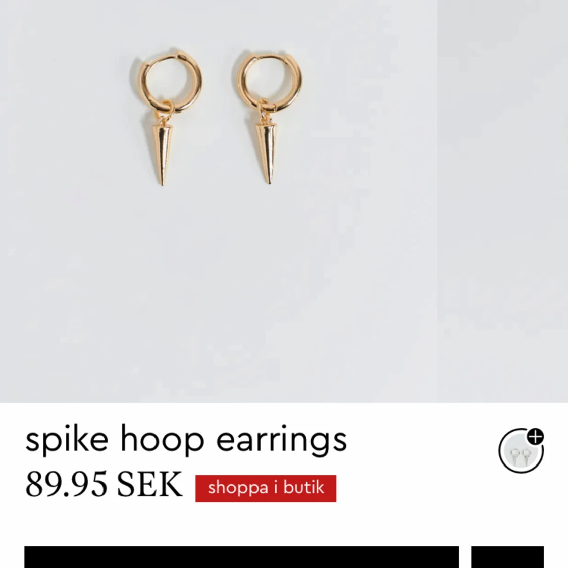 Spike hoop örhängen