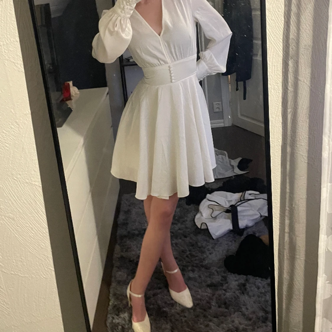 Vit klänning  - 90