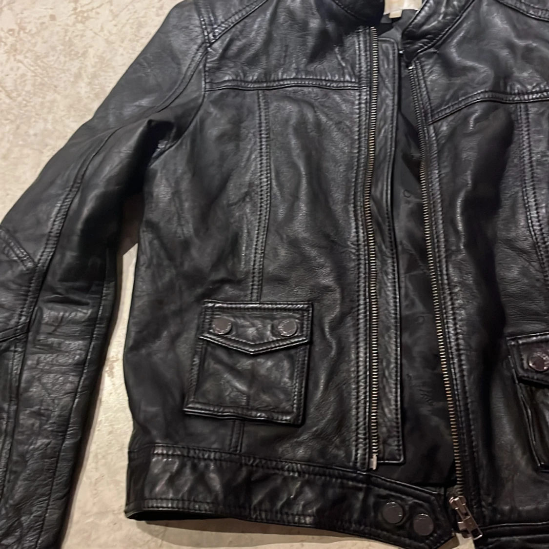 Läderjacka - 90