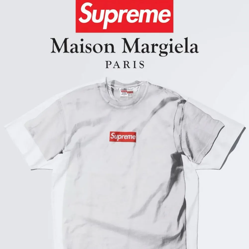 Supreme / MM6 Maison Margiela box logo Tee  White Size M . T-shirts.