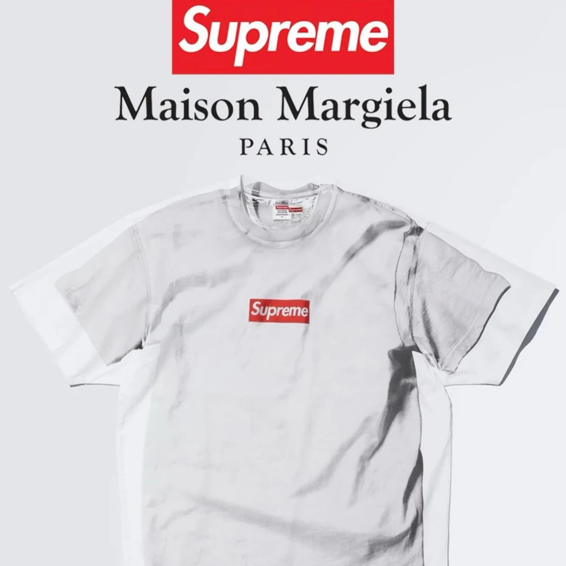 Supreme / Maison Margiela box logo T-shirt  - 91