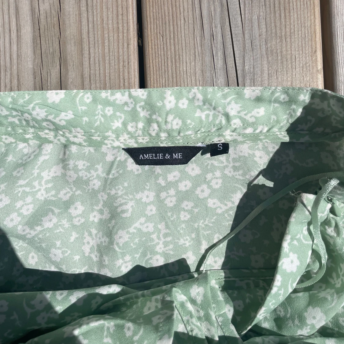 Amelie&me- grön blommig kjol - 91