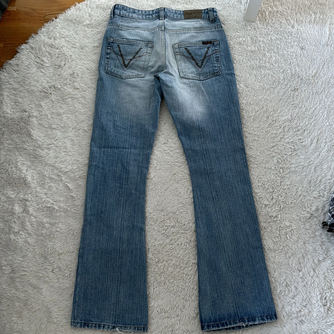 Lågmidjade bootcutjeans - 90