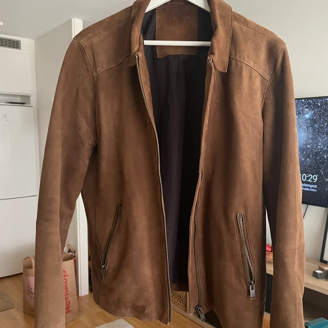 Brun mockajacka i nyskick 