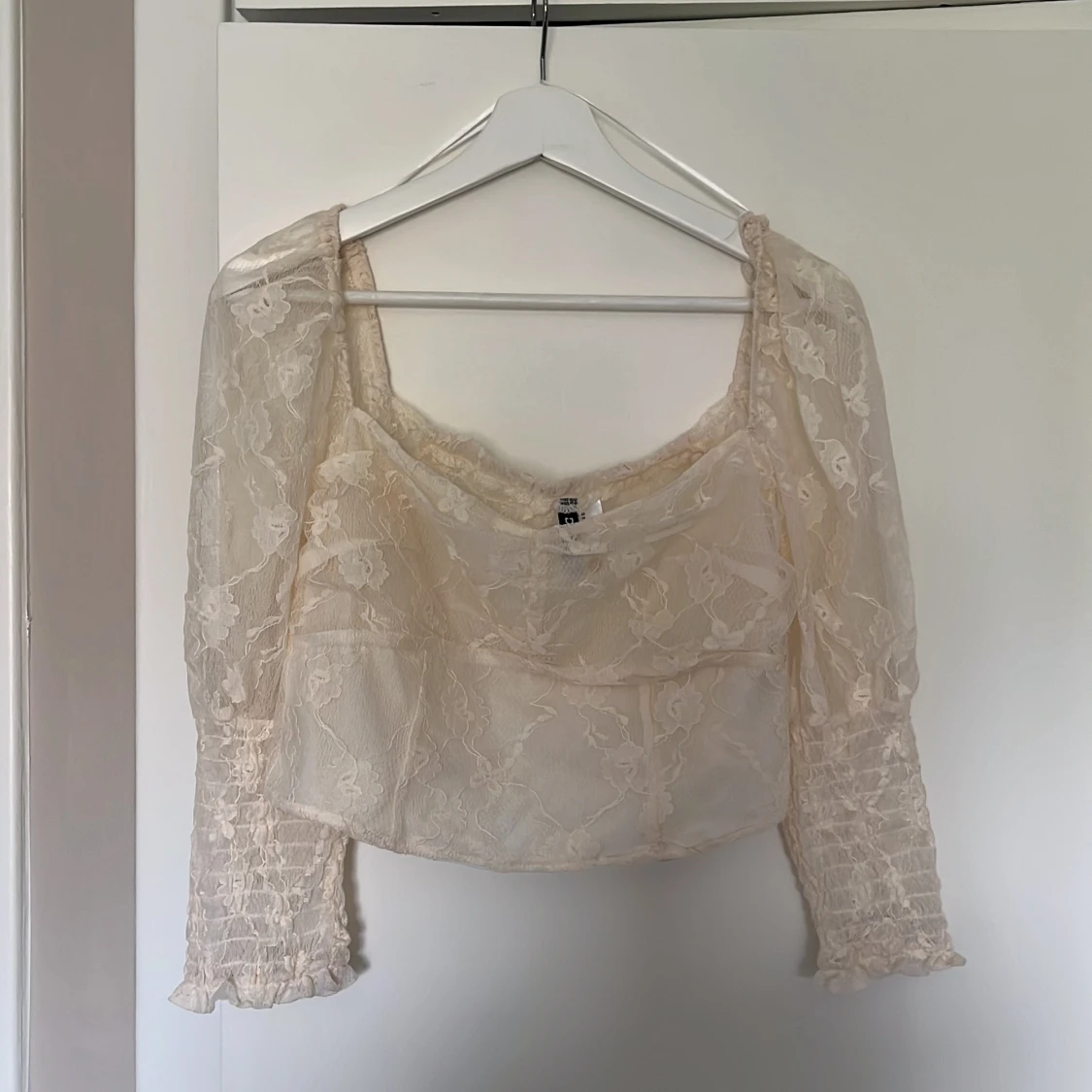 Spets tröja vit - 90