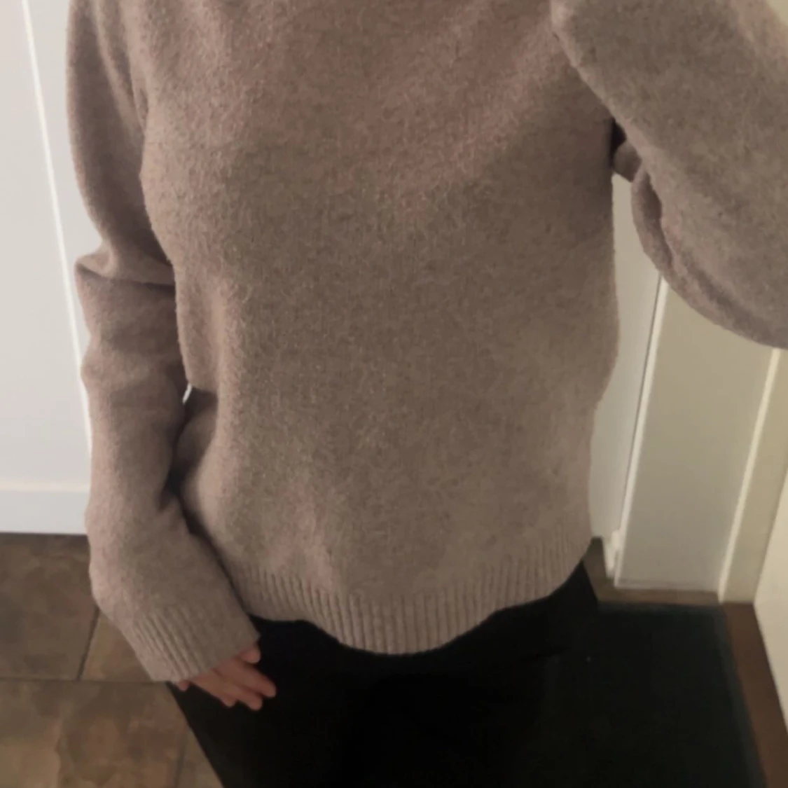 stickad mysig tröja - 90