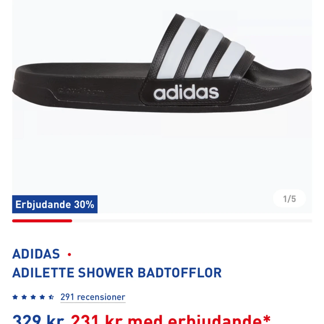 Adidas tofflor (nya)