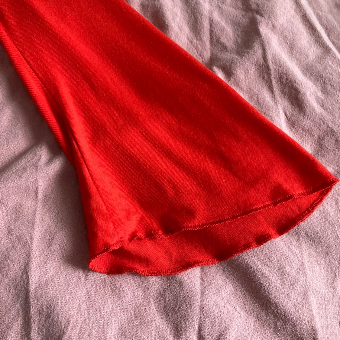Röd långärmad tröja - 90
