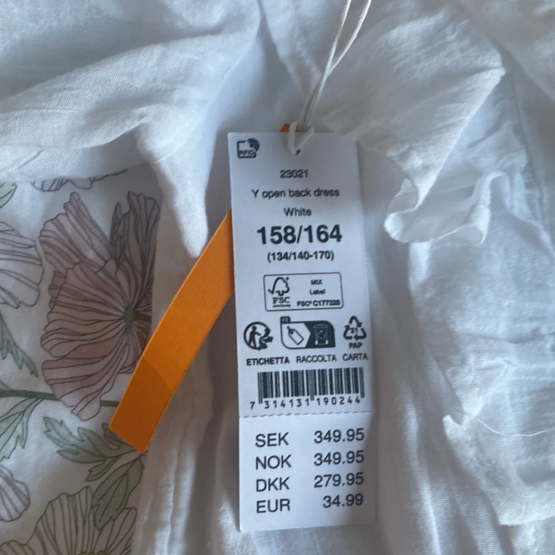 Vit klänning  - 91