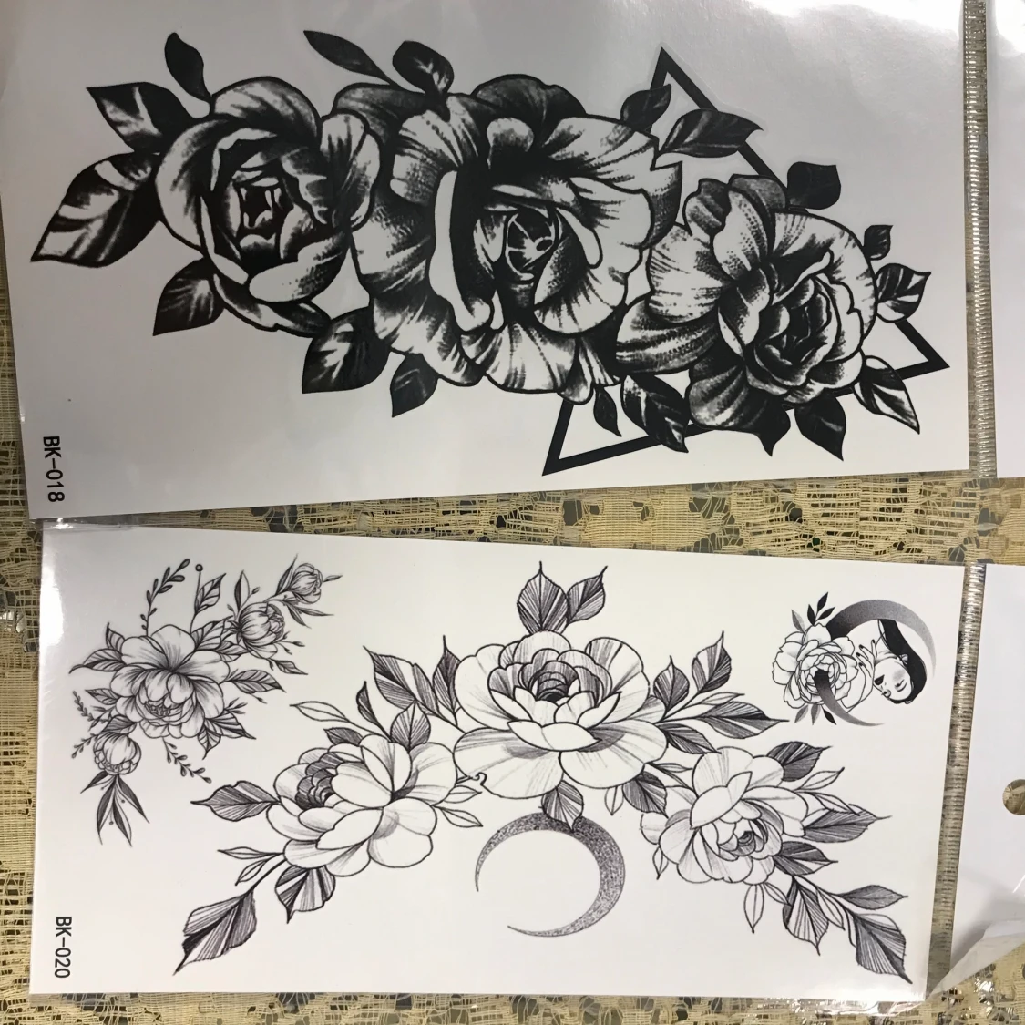 Blommor Tatuering 