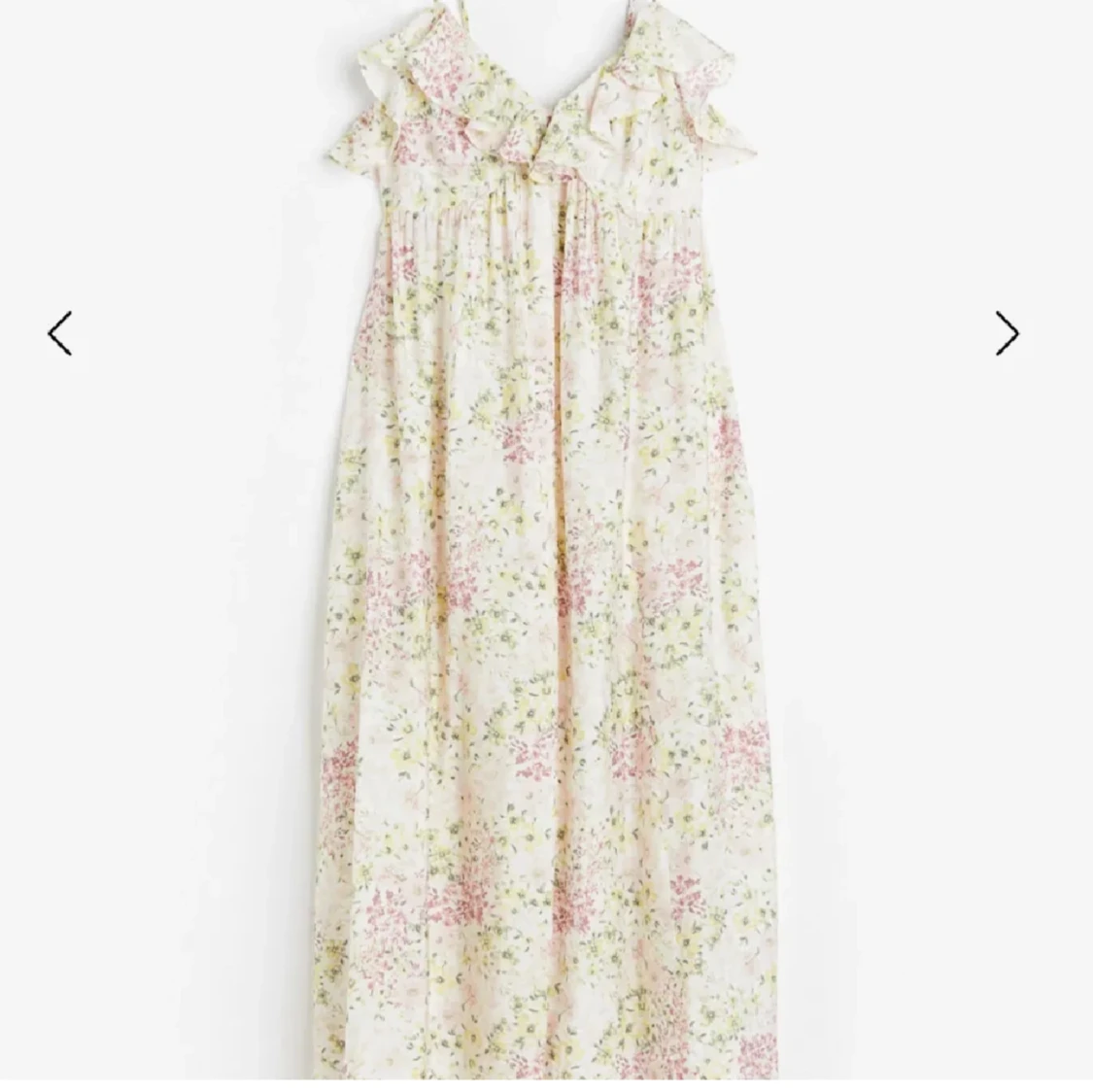 H&M blommig långklänning  - 90