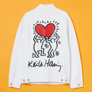Keith Harring x HM Jeans jacka  - Helt slutsåld jeans jacka ifrån samarbetet mellan Keith hearing och HM. Köptes för något år sedan och i fint skick förutom en liten fläck längst ner som syns på bild 3. 