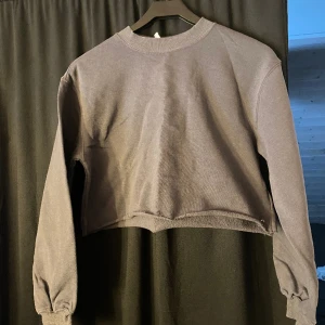 Sweatshirt  - Knappt använd sweatshirt, väldigt fin. OBS! Färgen är inte alls samma som på bilden den är mer blå/grå och mörkare i verkligheten 
